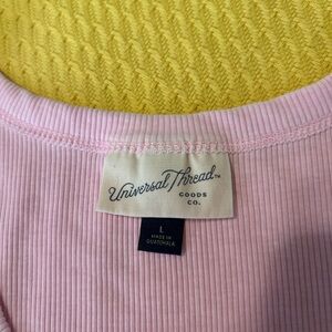 Universal Thread Light Pink Ribbed Tank